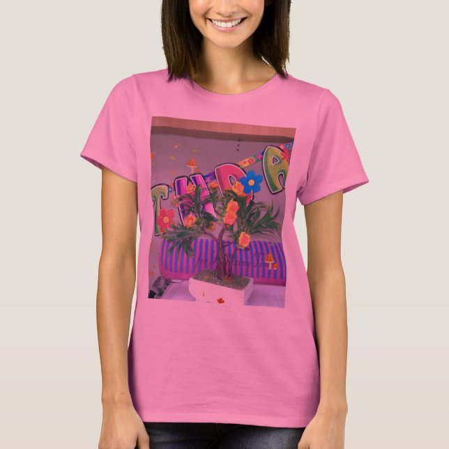 Lovely Colourful Birthday Art Print T-Shirt (Front)