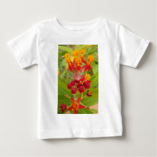 Lovely Colourful Floral with Milkweed Art Print Baby T-Shirt
