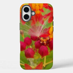 Lovely Colourful Floral with Milkweed Art Print iPhone 16 Plus Case