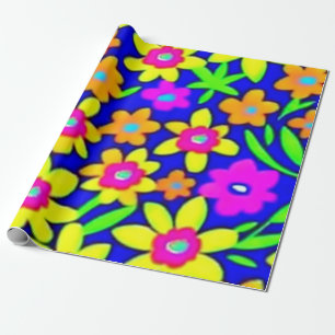 Lovely colourful flowers Wrapping Paper