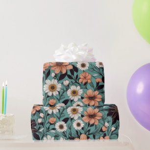Lovely colourful flowers Wrapping Paper