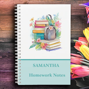 Lovely Colourful Watercolor Books Flowers School