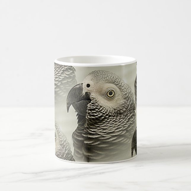 Lovely Congo African Grey Parrot Coffee Mug (Center)