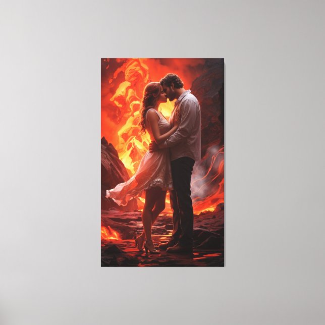 Lovely couple romance wall art (Front)