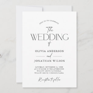 Lovely Couple Script Invitation