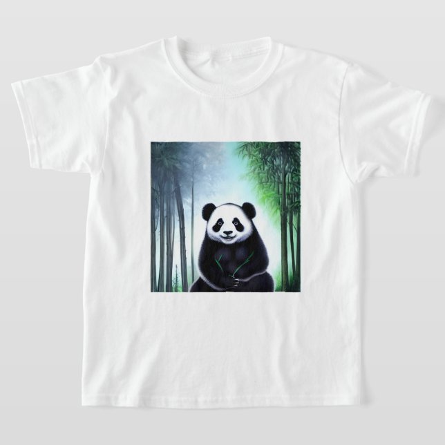 Lovely, Cuddly Little Panda Bear Cub T-Shirt (Laydown)
