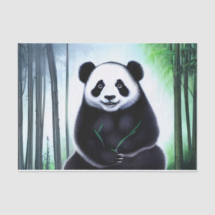 Lovely, Cuddly Little Panda Bear Cub Tissue Paper