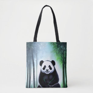 Lovely, Cuddly Little Panda Bear Cub Tote Bag