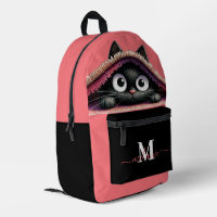 Lovely Cute Kitten Custom Monogram Script Name