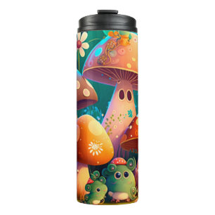 Lovely cute mushrooms thermal tumbler