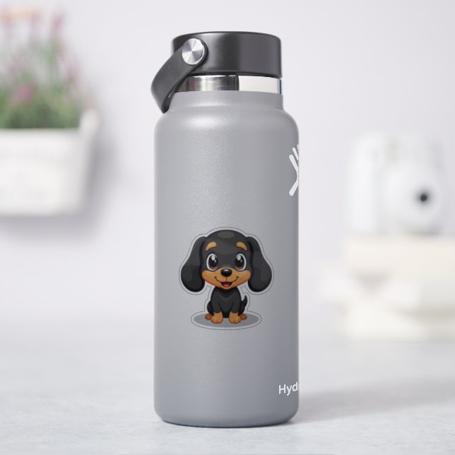 Lovely Dachshund Puppy – Chibi Style (HydroFlask)