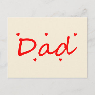Lovely Dad  Postcard