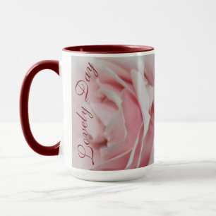 Lovely Day Pink Floral Rose Coffee Cup