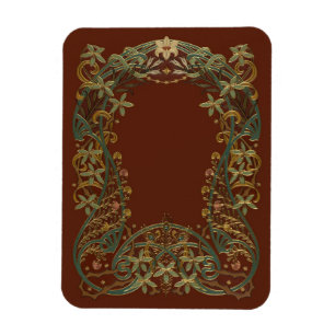 Lovely Deco Floral With Lily Magnet