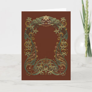 Lovely Deco Floral With Lily Thank You Card