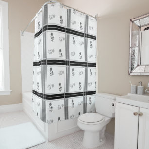 "Lovely" Design Shower Curtain