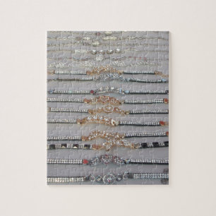 Lovely Diamind Jewellery heart design art Jigsaw Puzzle