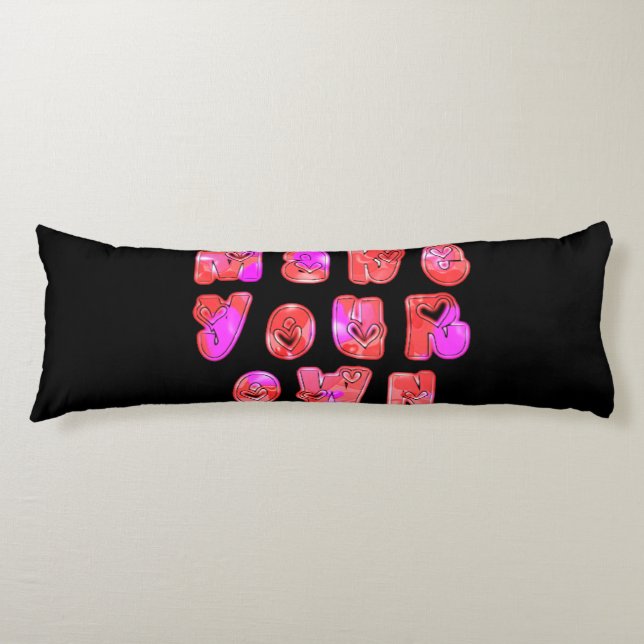 Lovely DIY Home Decor, Make Your Own Body Cushion (Front)