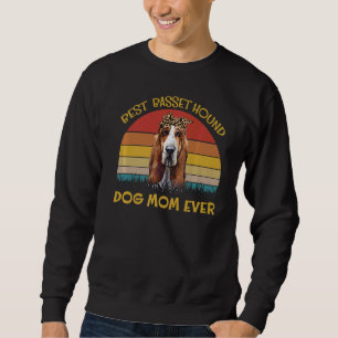 Lovely Dog Holder Dog  Best Dog Mum Basset Hound Sweatshirt