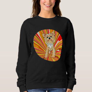 Lovely Doggy Retro Pop Dog Yorkshire Terrier Sweatshirt
