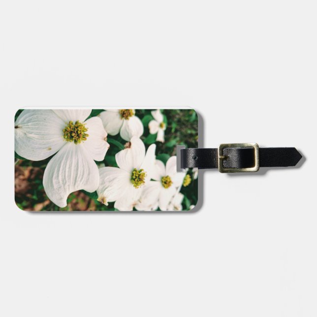Lovely Dogwood Luggage Tag (Front Horizontal)