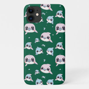 Lovely dolphins - Modern digital pattern design 1 Case-Mate iPhone Case
