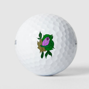Lovely Drawing of a Flower Golf Balls