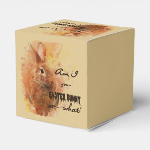 Lovely Easter Bunny Watercolor Favour Box