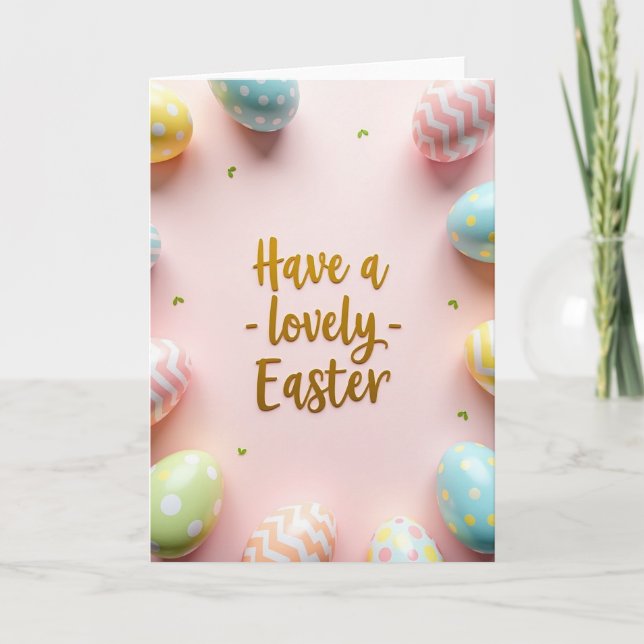 Lovely Easter Greeting Card (Front)
