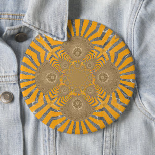 Lovely Edgy amazing symmetrical pattern design 6 Cm Round Badge