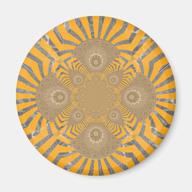 Lovely Edgy  amazing symmetrical pattern design Magnet (Front)
