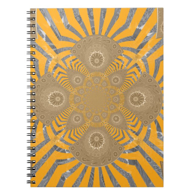 Lovely Edgy  amazing symmetrical pattern design Spiral Notebook (Front)