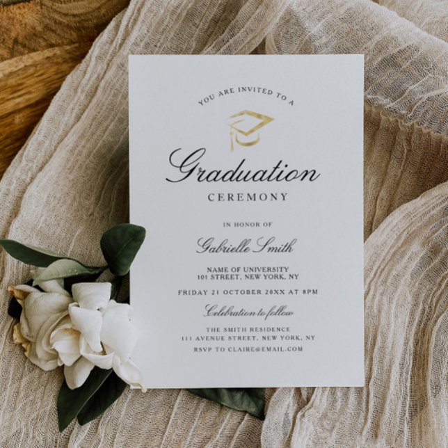 lovely elegant graduation ceremony invitation (Creator Uploaded)