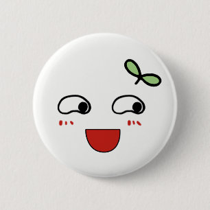 Lovely emoji 6 cm round badge