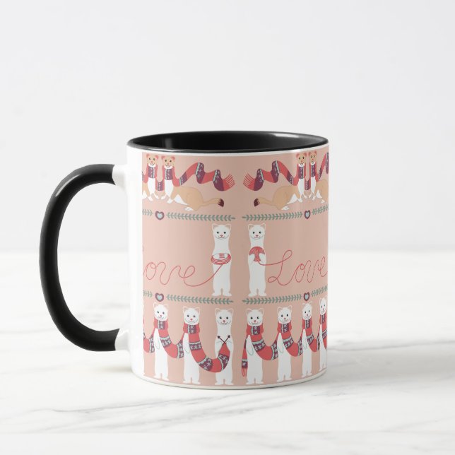 Lovely Ermines Mug (Left)