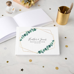 Lovely Eucalyptus Wedding Guest Book
