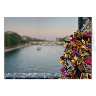 Lovely Evening Sky in Paris with Love Locks