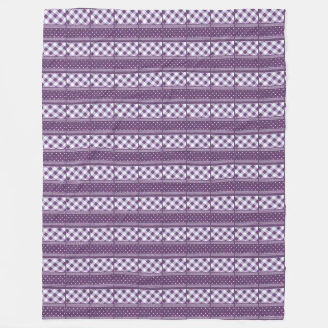 Lovely fabulous plum feminine decorative pattern fleece blanket (Front)