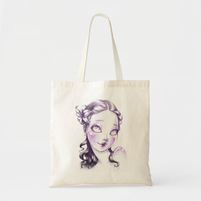 Lovely face tote bag (Front)