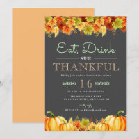 Lovely Fall foliage thanksgiving dinner