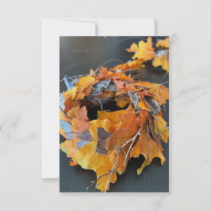 Lovely Fall Wreath  Card