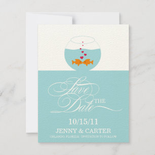 Lovely Fish Wedding Save The Date Announcement