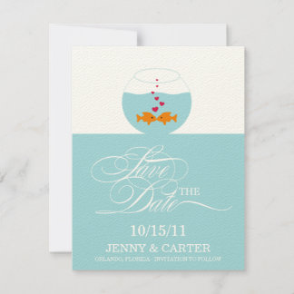 Lovely Fish Wedding Save The Date Announcement