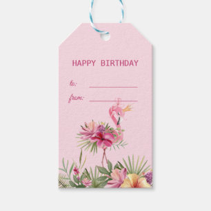 Lovely Flamingo Gift Tags