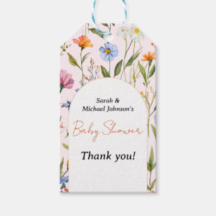 Lovely Floral Baby Shower Gift Tags