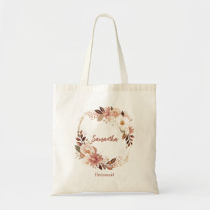 Lovely Floral Bridesmaid Tote Bag
