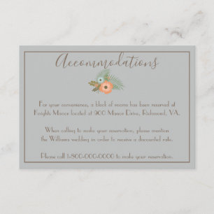 Lovely Floral Enclosure Card