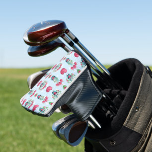 Lovely Floral Mason Jar Hearts Pattern Golf Head Cover
