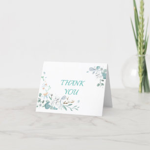Lovely Flower Frame Thank You Card