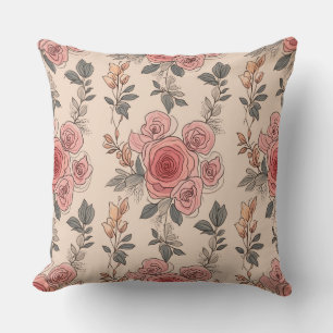 Lovely flower pattern cushion